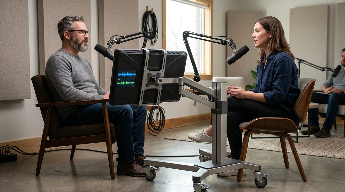 MegPad for 2026 Mobile Podcasting: The Rolling Guest Monitor & Session Control Hub cover