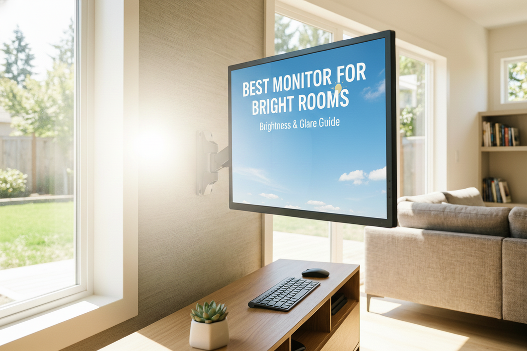 Best Monitor for Bright Rooms: Brightness and Glare Guide image