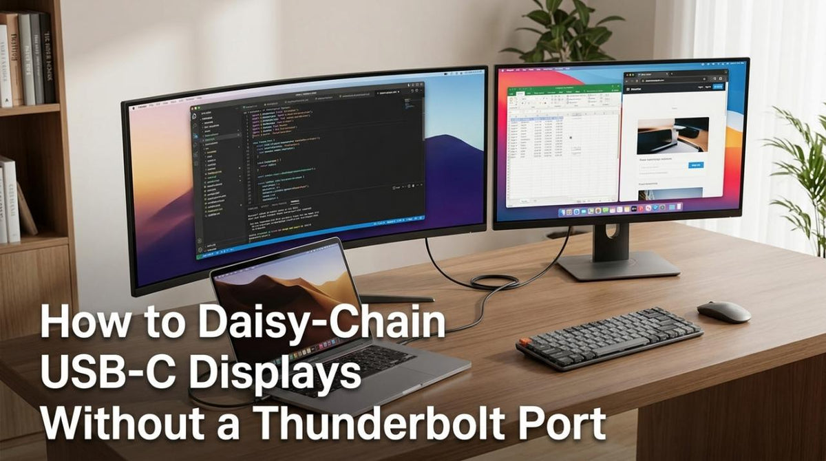 How to Daisy-Chain USB-C Displays Without a Thunderbolt Port