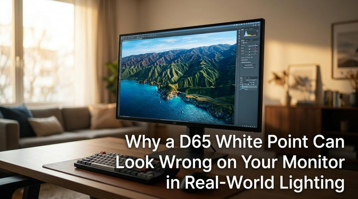 Why a D65 White Point Can Look Wrong on Your Monitor in Real-World Lighting