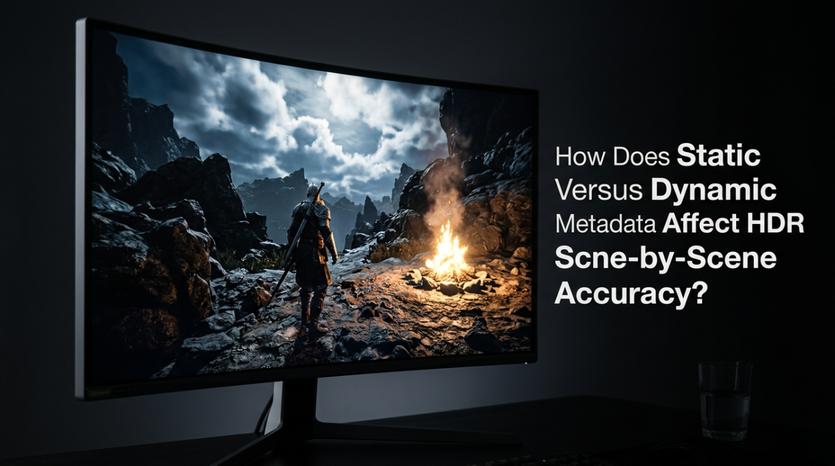 How Does Static Versus Dynamic Metadata Affect HDR Scene-by-Scene Accuracy?