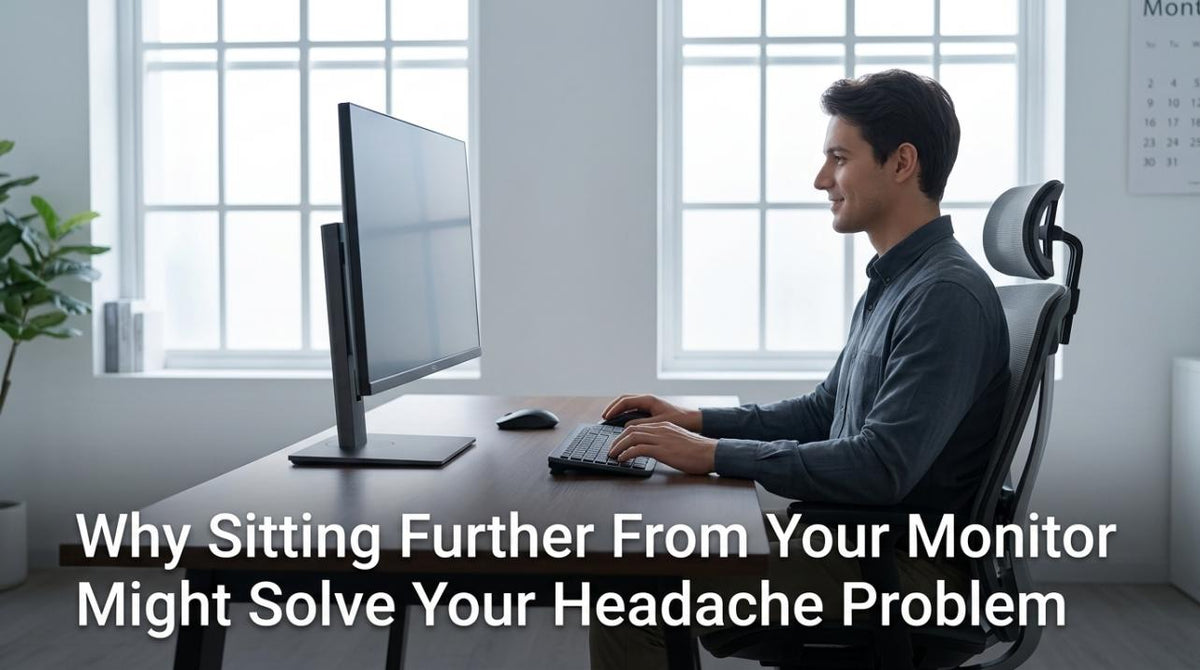Why Sitting Further From Your Monitor Might Solve Your Headache Problem