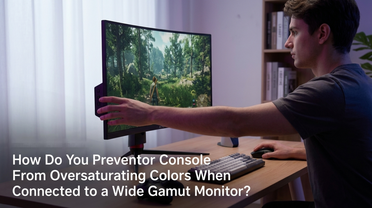 How Do You Prevent Your Console From Oversaturating Colors When Connected to a Wide Gamut Monitor?