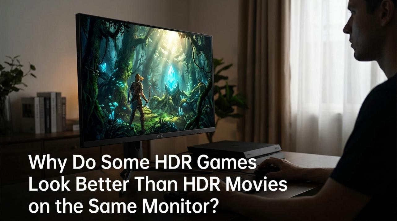 Why do monitors look better than TVs?