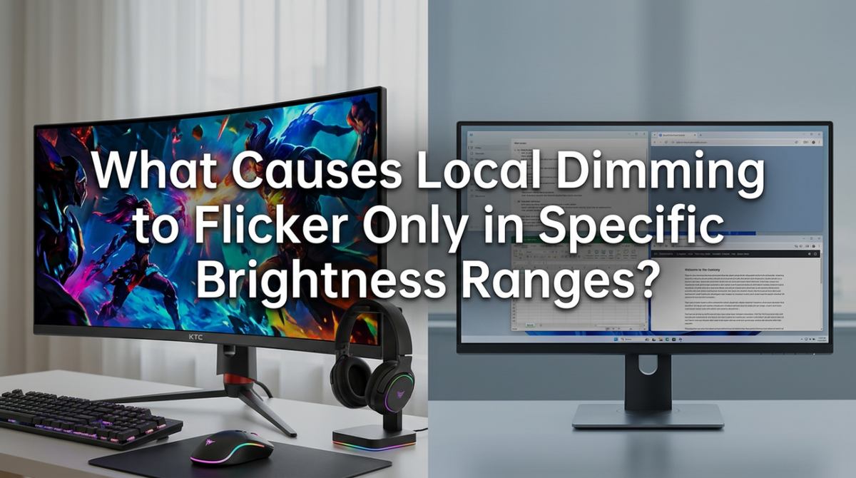 What Causes Local Dimming to Flicker Only in Specific Brightness Ranges?