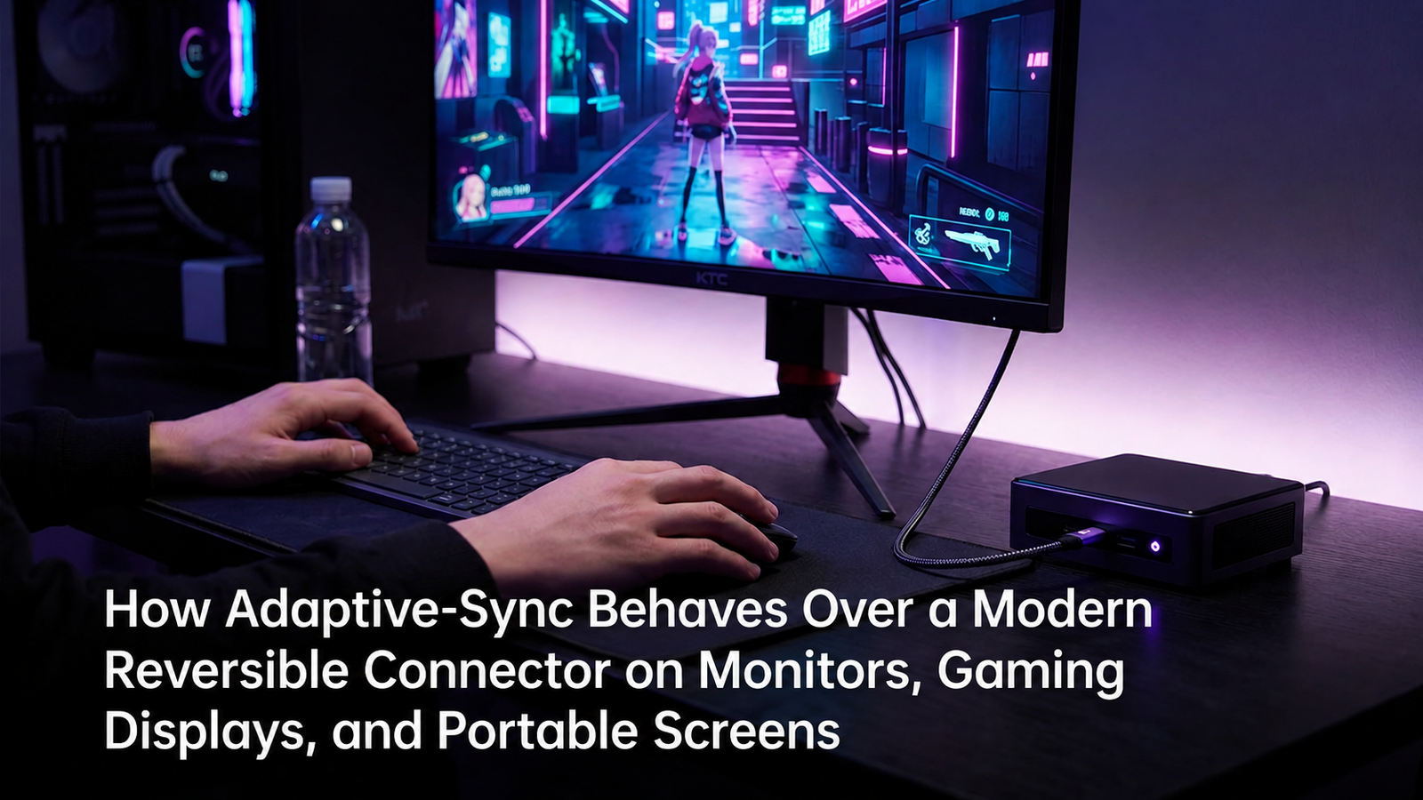 How Adaptive-Sync Behaves Over a Modern Reversible Connector on Monitors, Gaming Displays, and Portable Screens