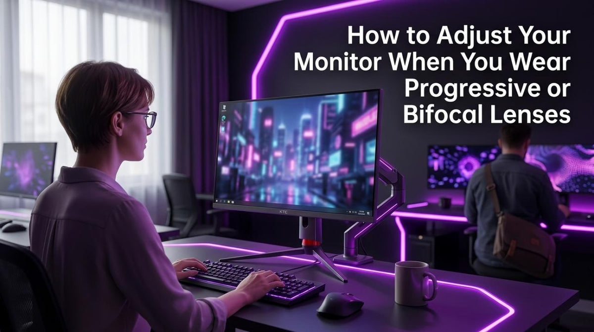 How to Adjust Your Monitor When You Wear Progressive or Bifocal Lenses