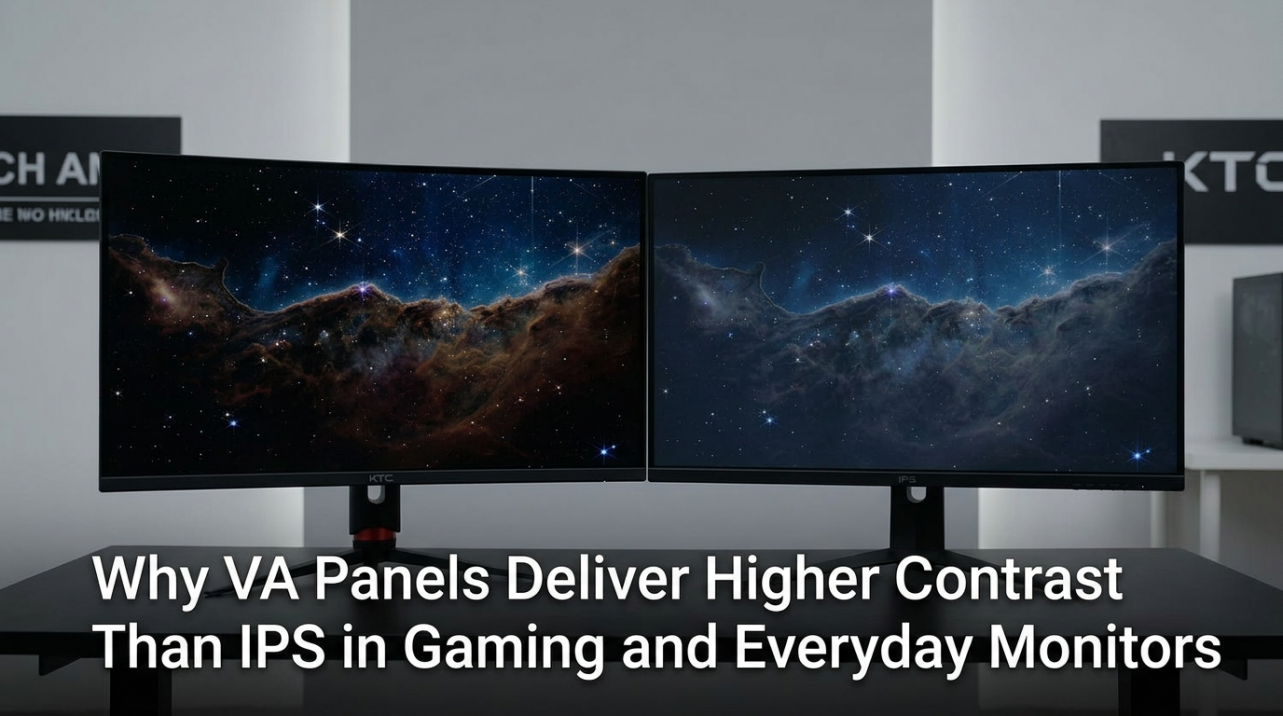 Why VA is more common in curved monitors