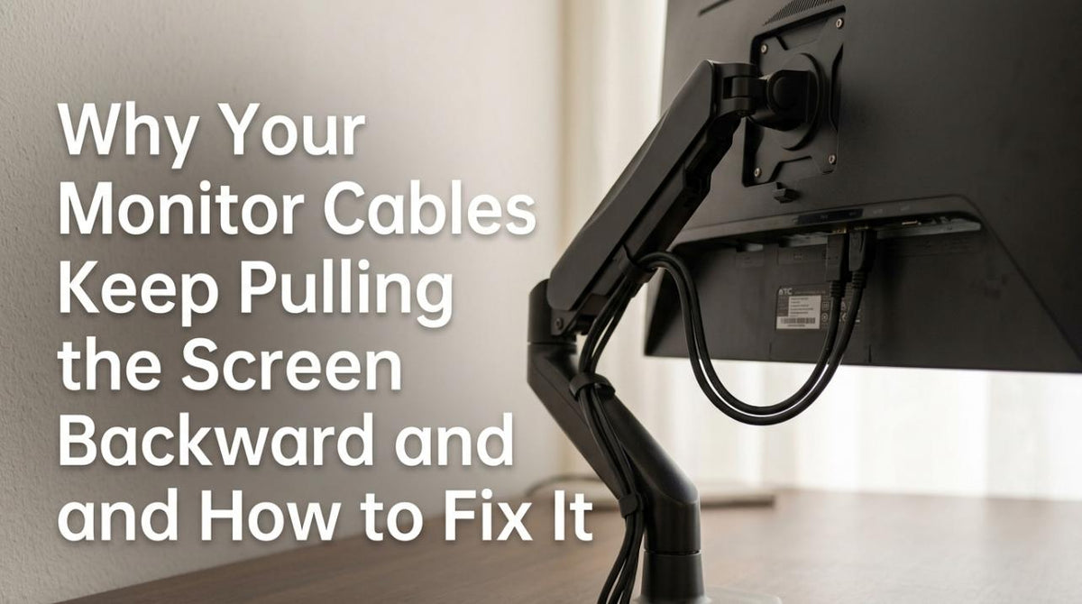 Why Your Monitor Cables Keep Pulling the Screen Backward and How to Fix It