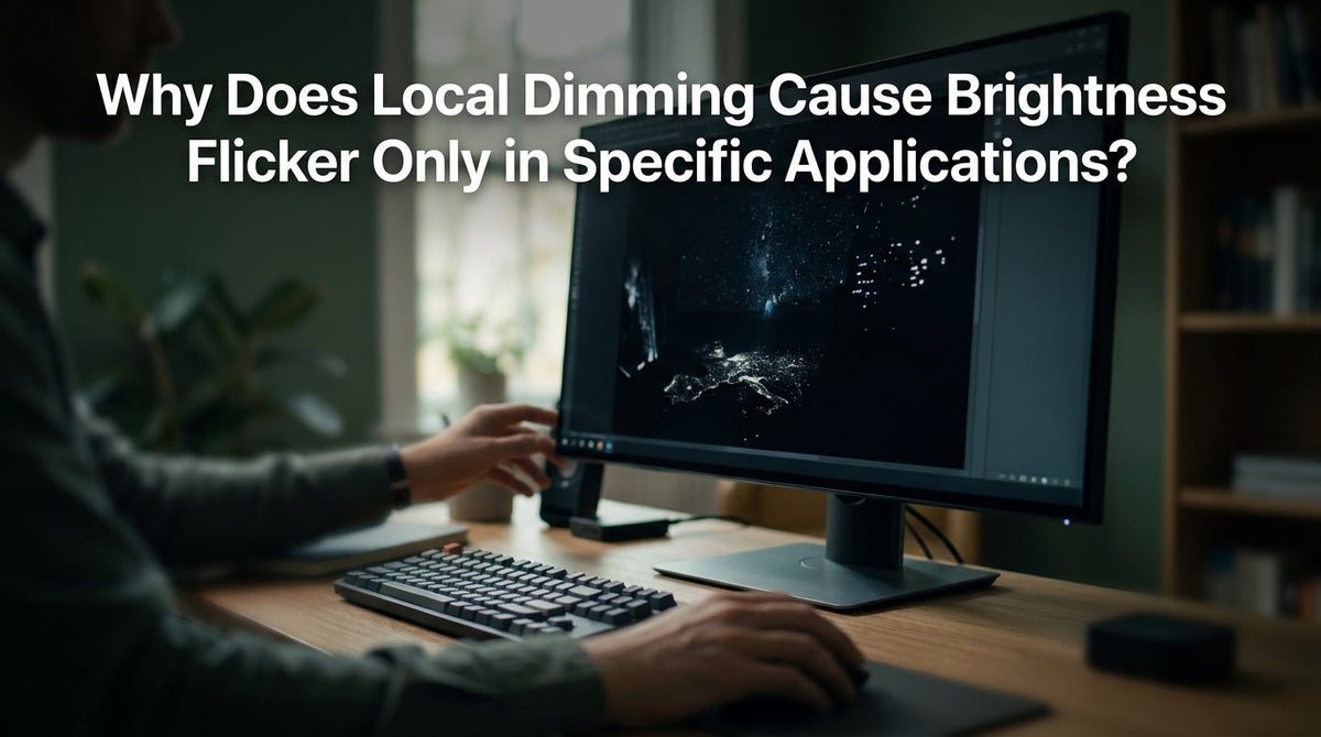 Why Does Local Dimming Cause Brightness Flicker Only in Specific Applications?
