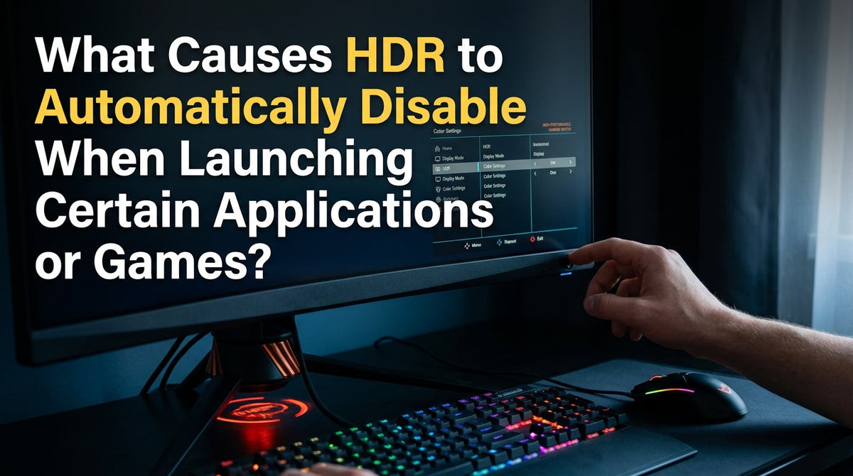 What Causes HDR to Automatically Disable When Launching Certain Applications or Games?