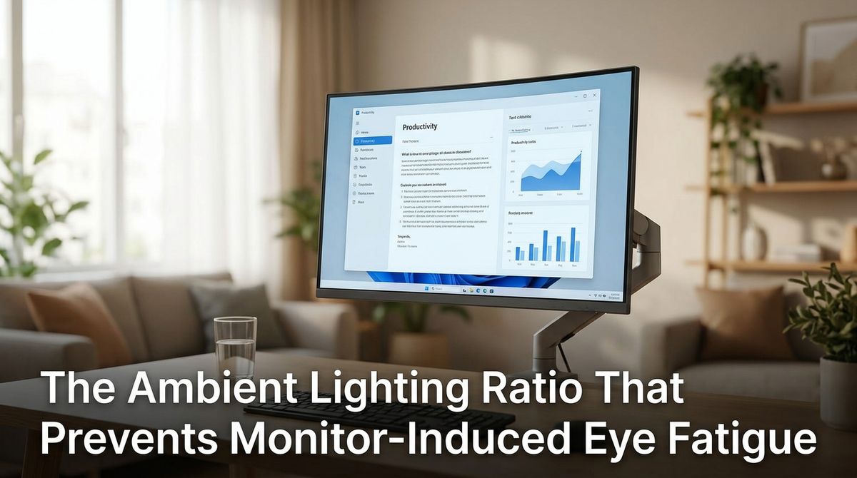 The Ambient Lighting Ratio That Prevents Monitor-Induced Eye Fatigue