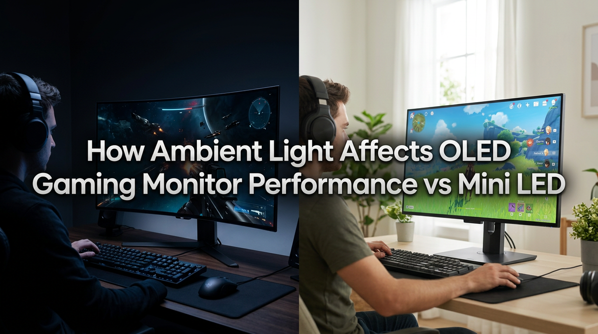 How Ambient Light Affects OLED Gaming Monitor Performance vs Mini LED