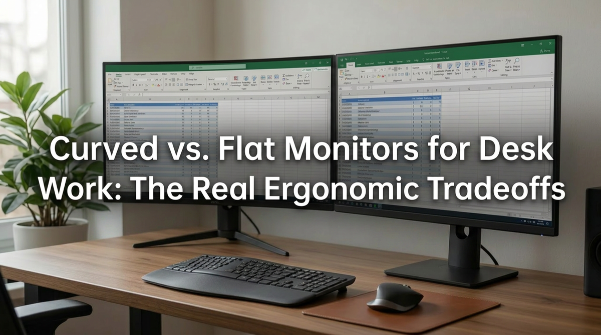 Curved vs. Flat Monitors for Desk Work: The Real Ergonomic Tradeoffs