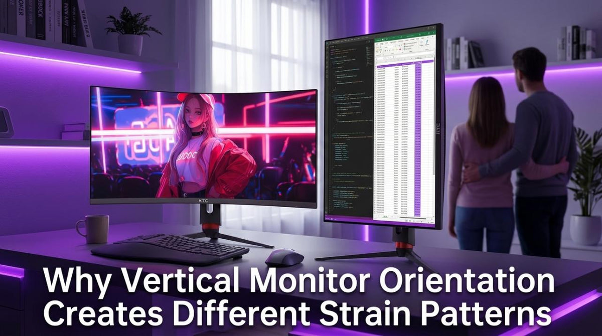 Why Vertical Monitor Orientation Creates Different Strain Patterns