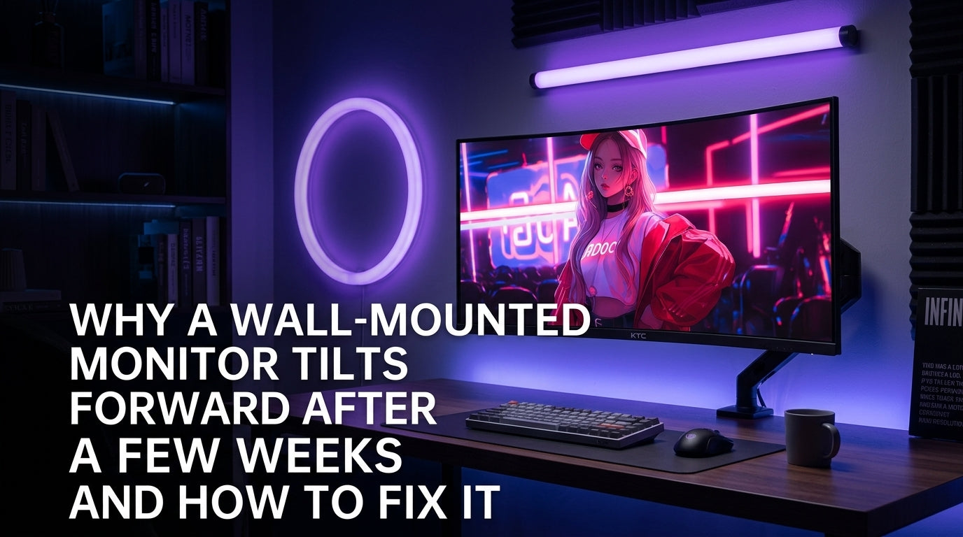 Why a Wall-Mounted Monitor Tilts Forward After a Few Weeks and How to Fix It