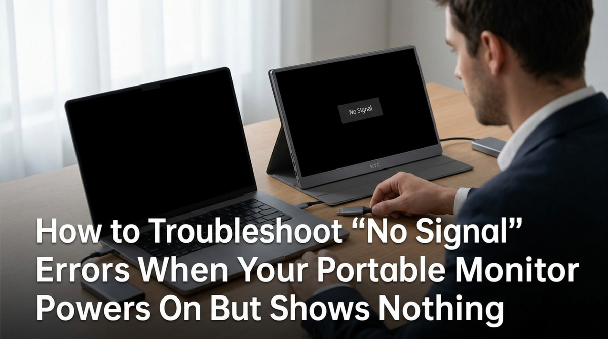 How to Troubleshoot “No Signal” Errors When Your Portable Monitor Powers On But Shows Nothing