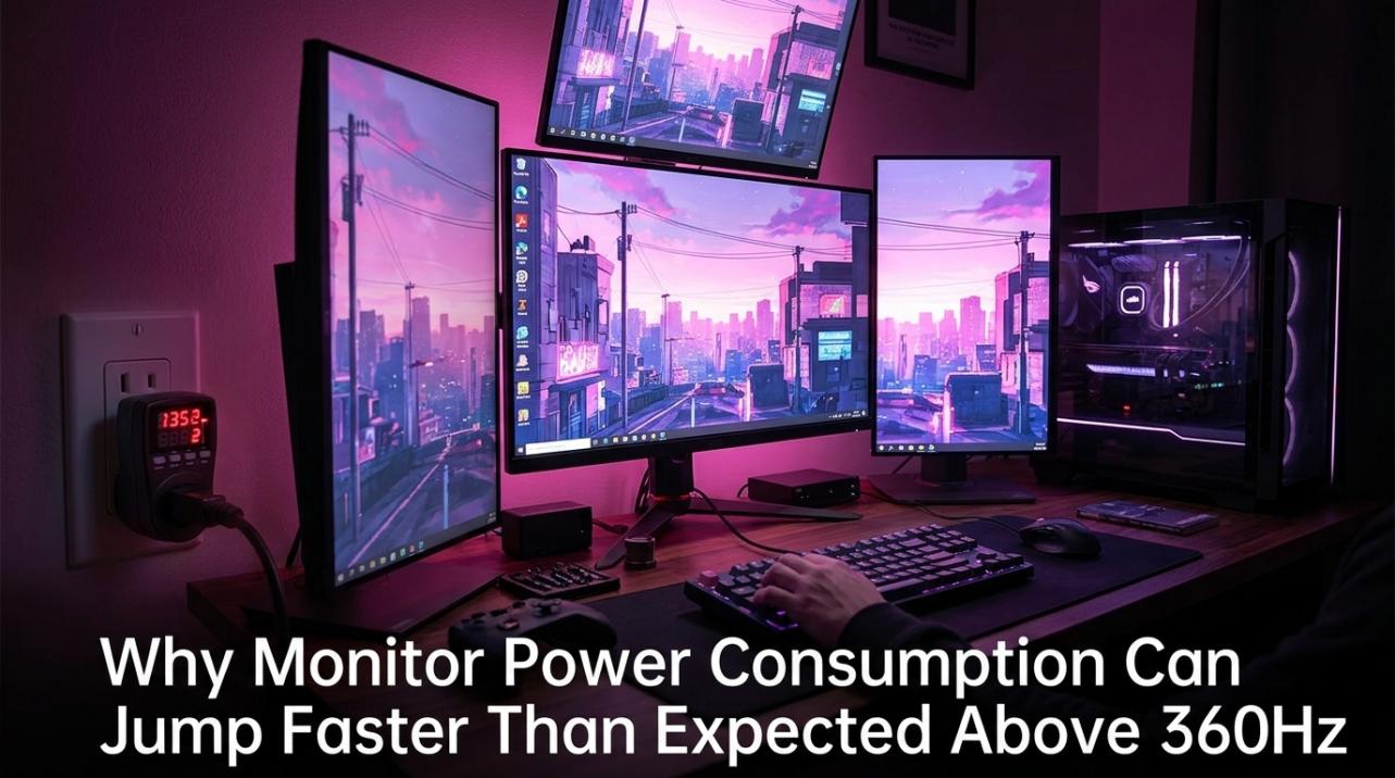 Why Monitor Power Consumption Can Jump Faster Than Expected Above 360Hz