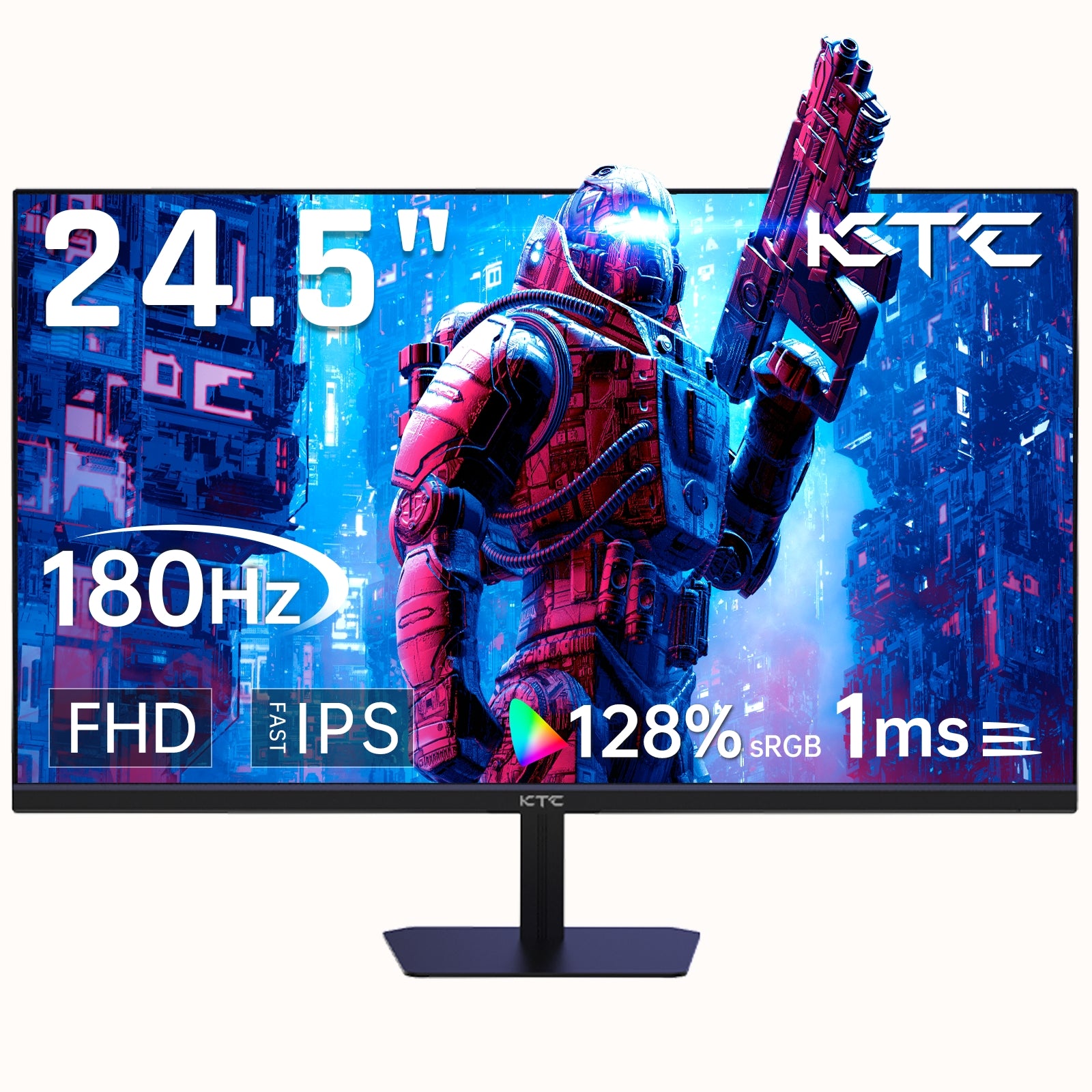 KTC 24.5" FHD 180Hz 1ms Wall Mount Gaming Monitor | H25T7