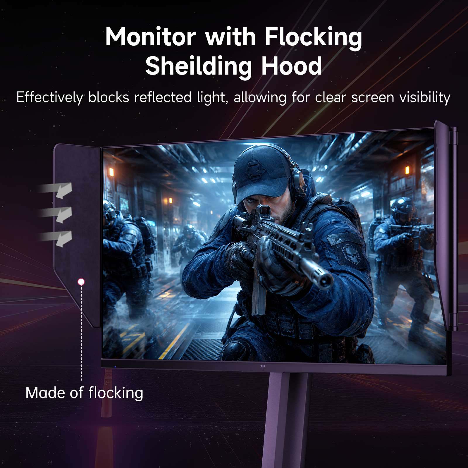 KTC 23.8" 2K 240Hz wtih Shielding Hood Gaming monitor丨24M1