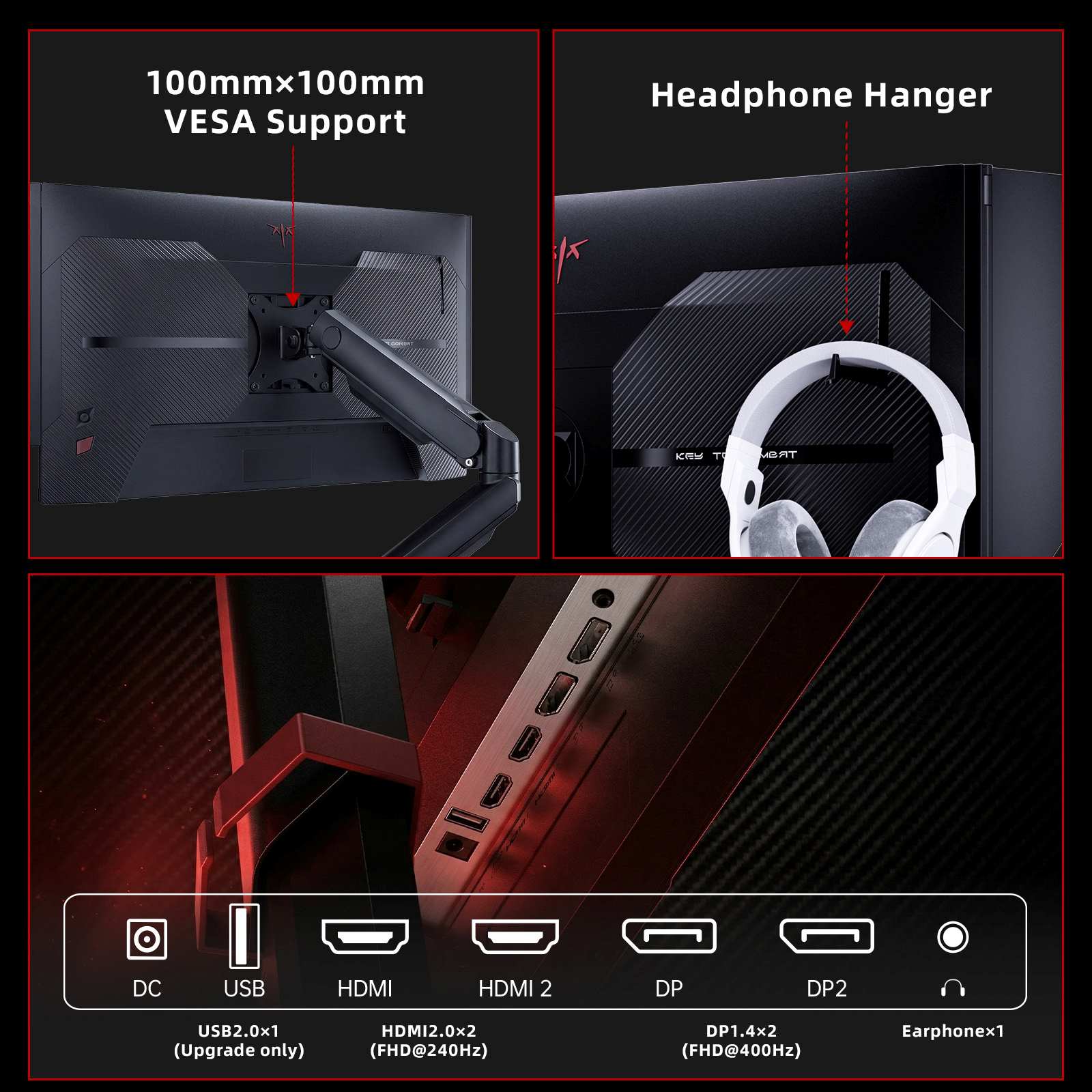 KTC 24.1" FHD 400Hz wtih Shielding Hood Gaming monitor丨25M1