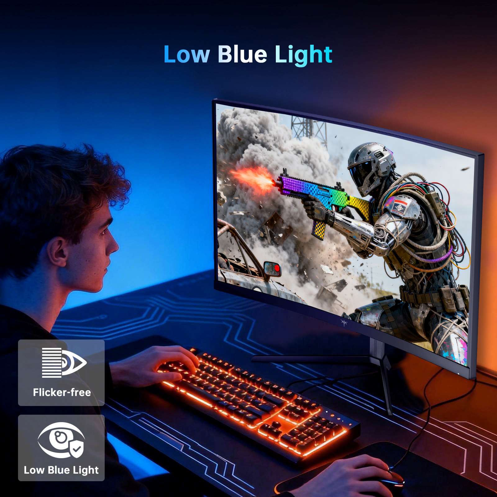 KTC 24" FHD 240Hz 1500R Curved Gaming Monitor | H24S17P