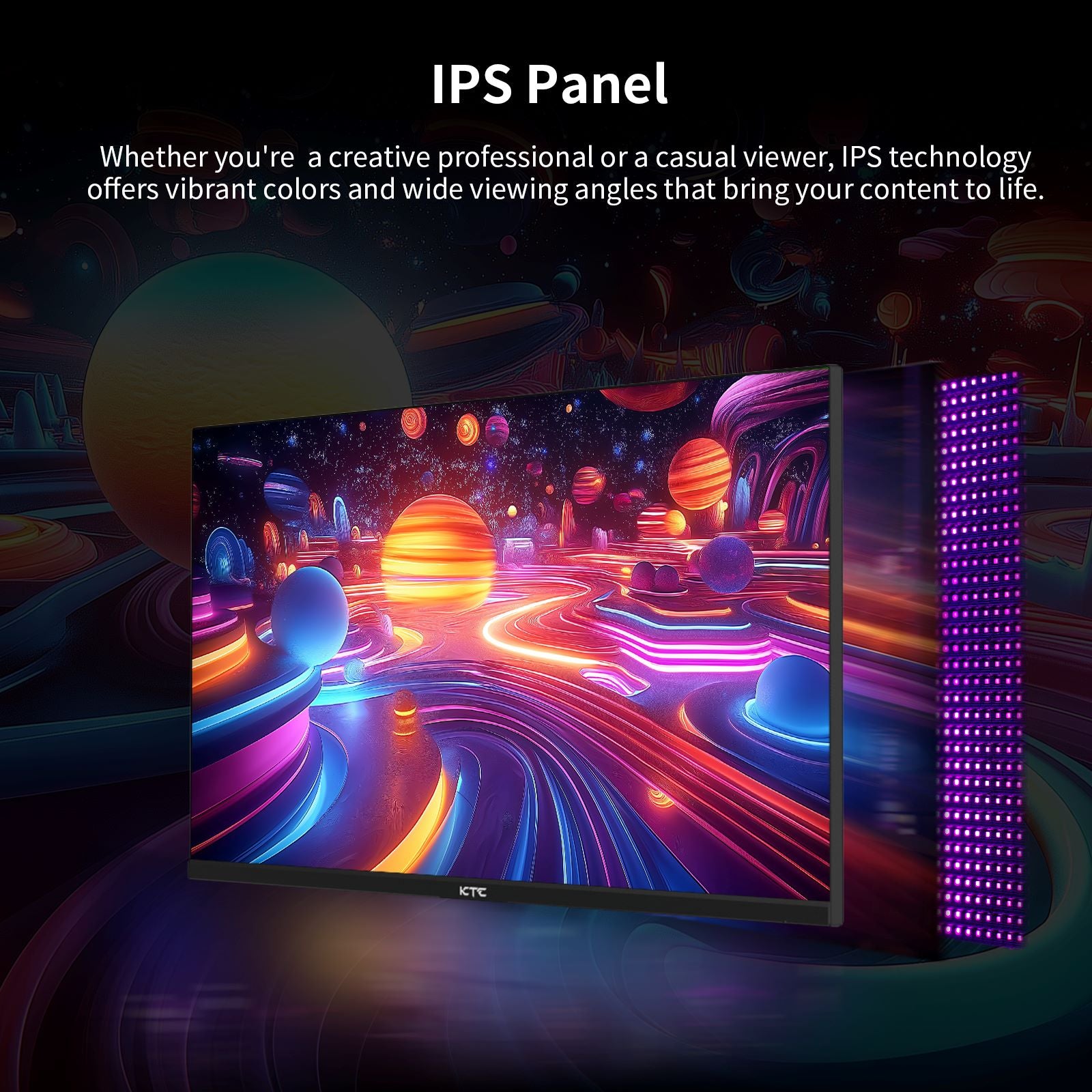 KTC 24.5" FHD 100Hz IPS Monitor for Work & Casual Gaming | H25B7