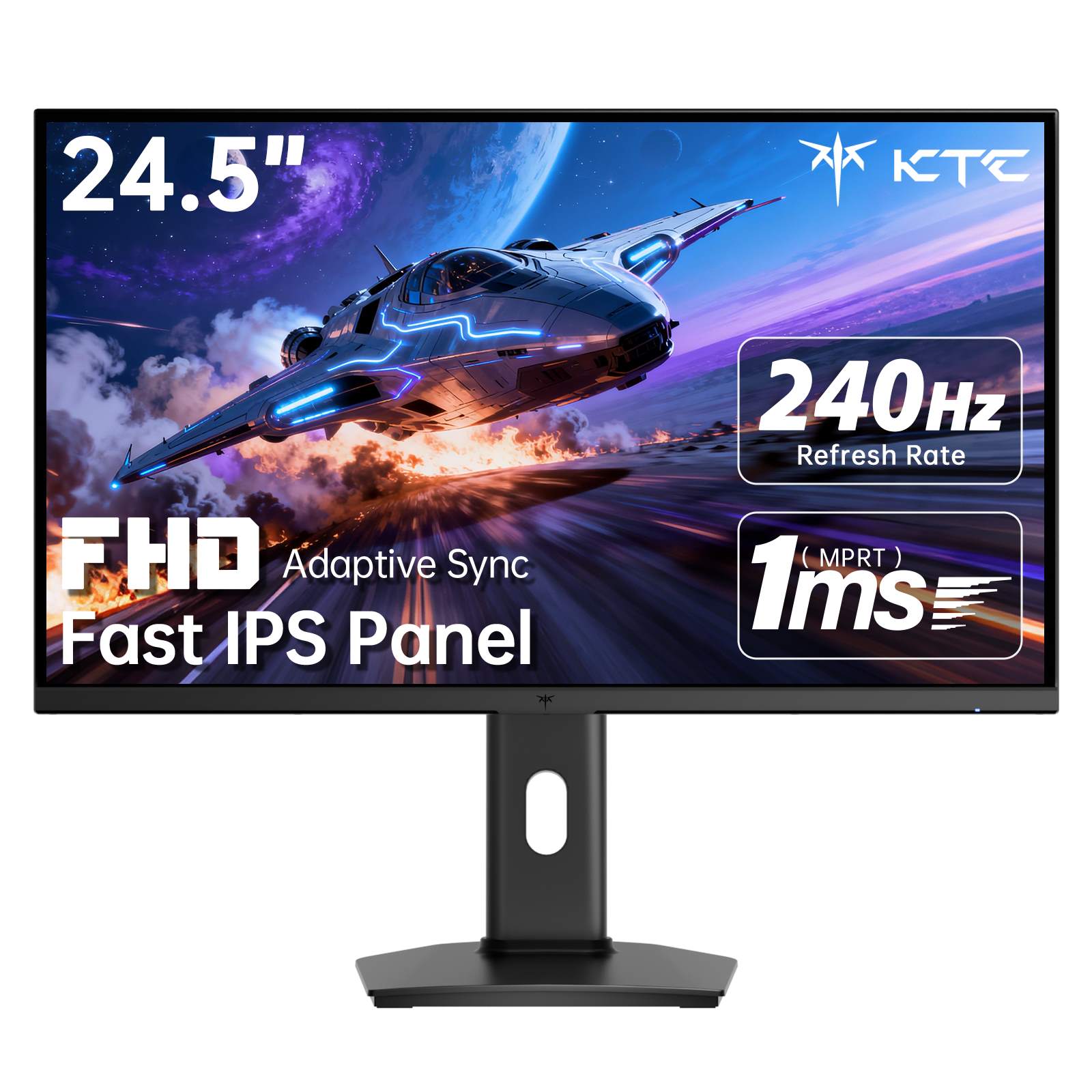 KTC 24.5" FHD 240Hz/1ms Fast IPS Gaming Monitor | H25T7-3