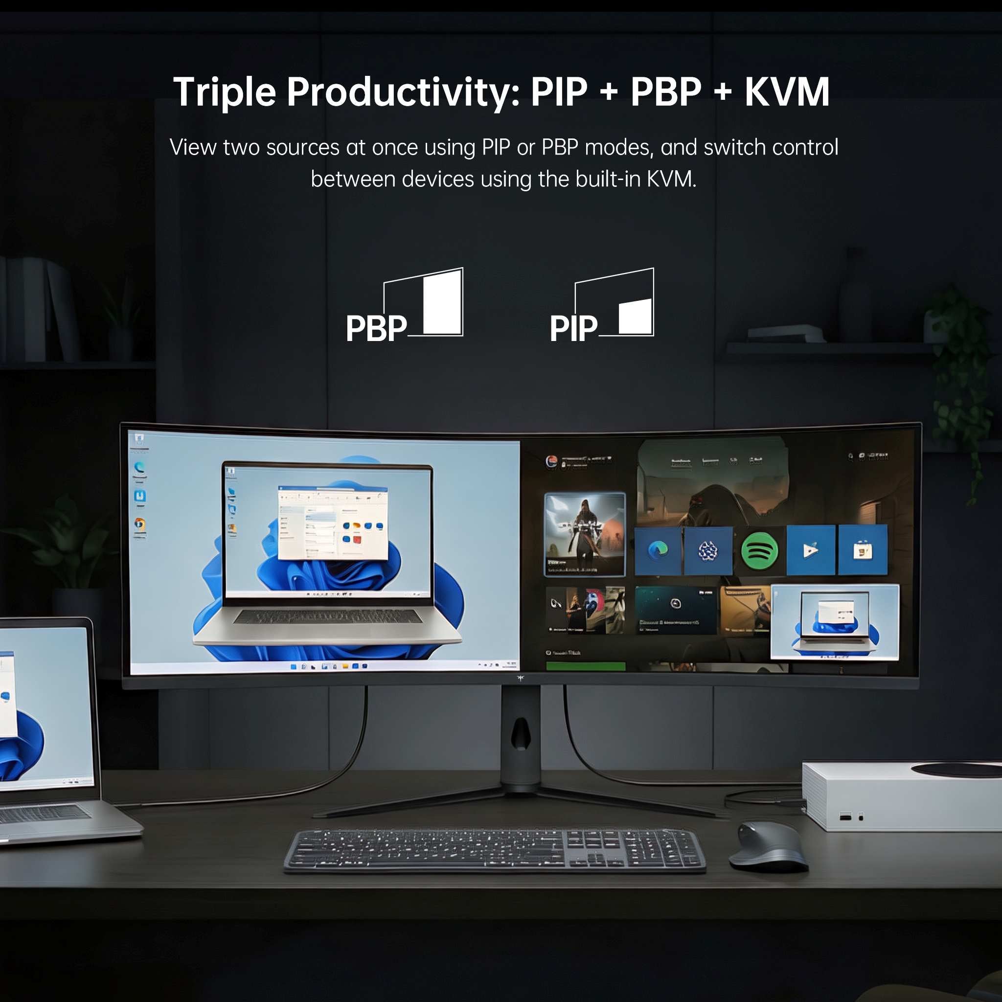 KTC 49" DQHD 180Hz 1000R Curved Gaming monitor丨H49S66