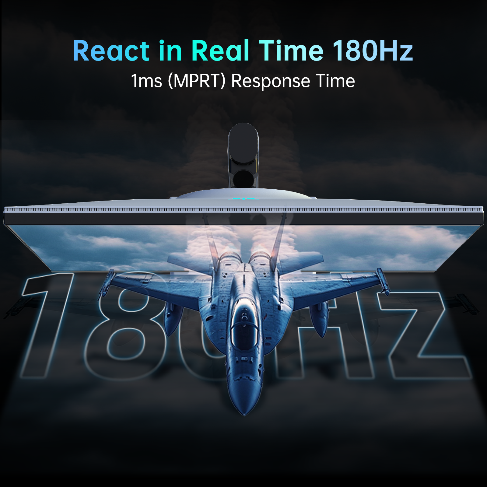 KTC 27" 180Hz Gaming Monitor - Experience ultra-smooth visuals with 1ms response time for fast-paced gaming