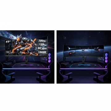 The Ultimate Array: Triple Monitor Setups vs. One 49-inch Super Ultrawide