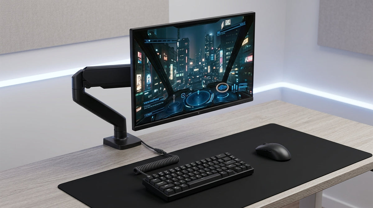 Recommended viewing distance setup for a 24.5-inch esports monitor