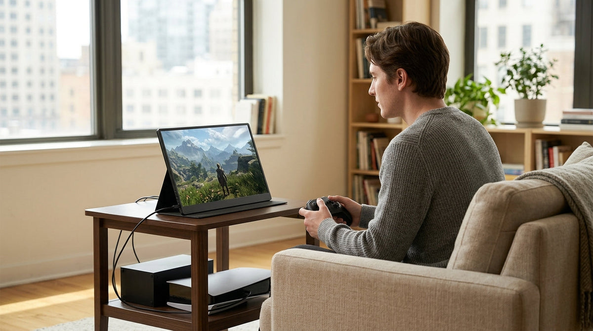 Untethered Console Gaming: Portable Monitors for PS5 and Xbox cover