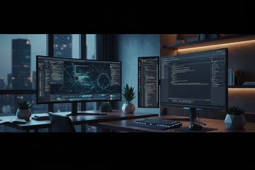 The IDE Battlefield: Super Ultrawide vs. Vertical Dual Monitor Setups for Hardcore Coding
