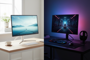 The Subtle Art of Monitor Finishes: Matte White vs. Matte Black in Desk Aesthetics