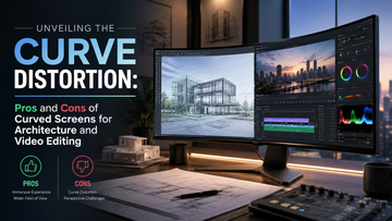 Unveiling the Curve Distortion: Pros and Cons of Curved Screens for Architecture and Video Editing