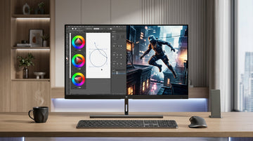 The 2026 Dual-Purpose Desk: Merging 4K 240Hz Speed with 5K Color Accuracy