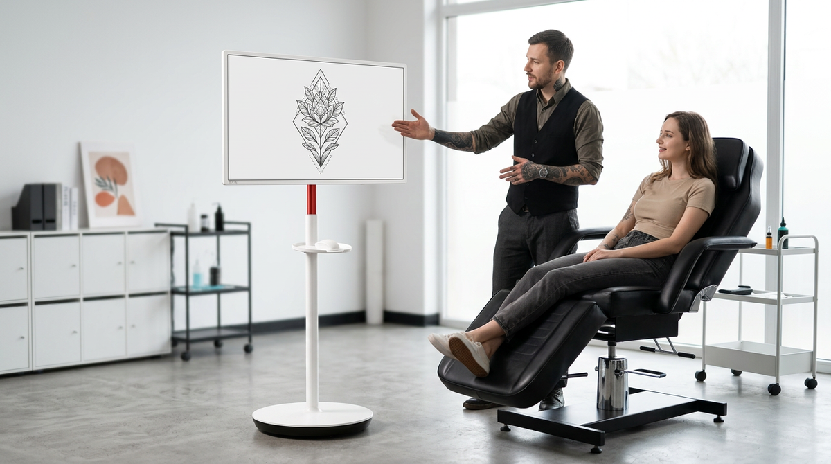Best Monitor for Tattoo Artists: MegPad Rolling Reference Gu