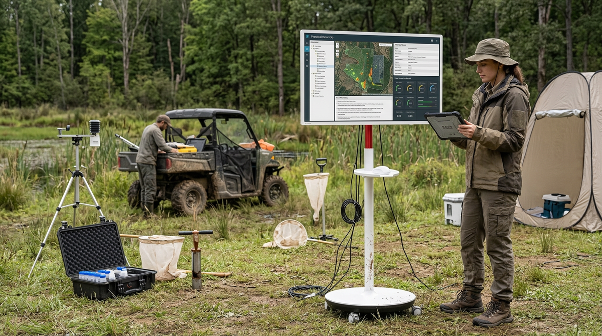 Portable Field Research Monitor for Ecological Surveys