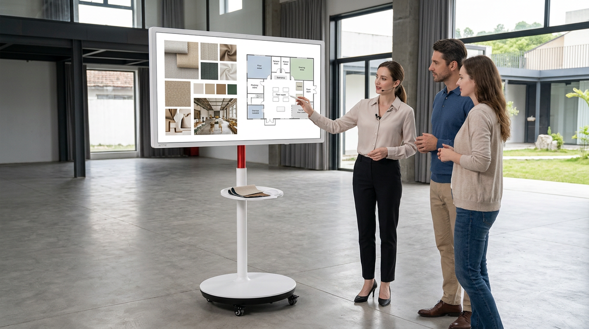 Portable Smart Display Workflows for Event Planning