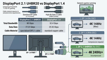 DisplayPort 2.1 UHBR20 Requirements Explained