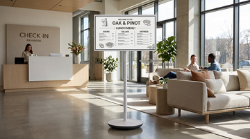 Rolling Smart Display for Hospitality and Retail