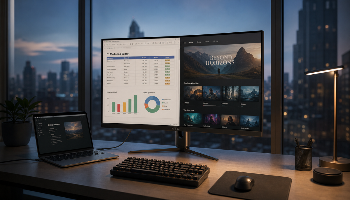 Desktop Cross Display Hybrid Display Smart Features & PC Connection Guide
