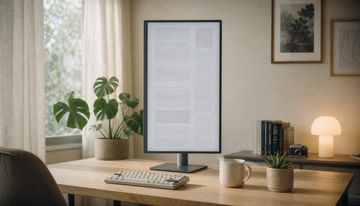 How to Position a Vertical Monitor for Reading Without Straining Your Neck Upward