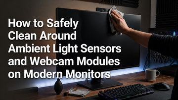 How to Safely Clean Around Ambient Light Sensors and Webcam Modules on Modern Monitors