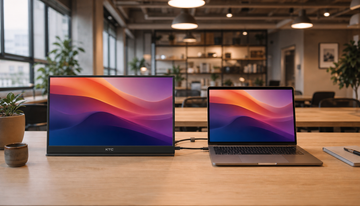 How to Prevent Cable Clutter When Using a Portable Monitor in Shared Workspaces
