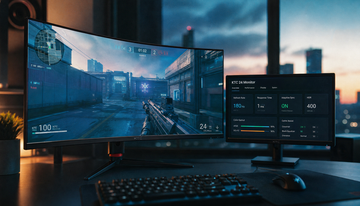 Does Monitor Curvature Affect Competitive Aiming Precision?