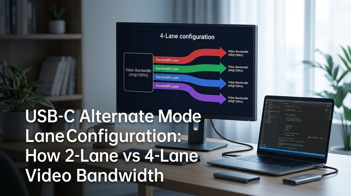Computer Lane Monitor Usb Adapter USB-C 2-Lane vs 4-Lane: Video Bandwidth vs USB Speed