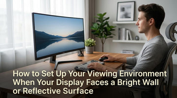 How to Set Up Your Viewing Environment When Your Display Faces a Bright Wall or Reflective Surface