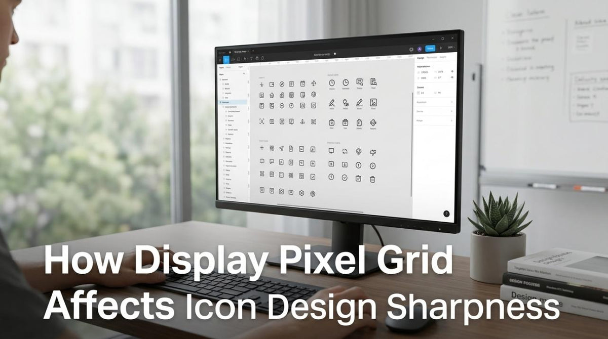 How Display Pixel Grid Affects Icon Design Sharpness
